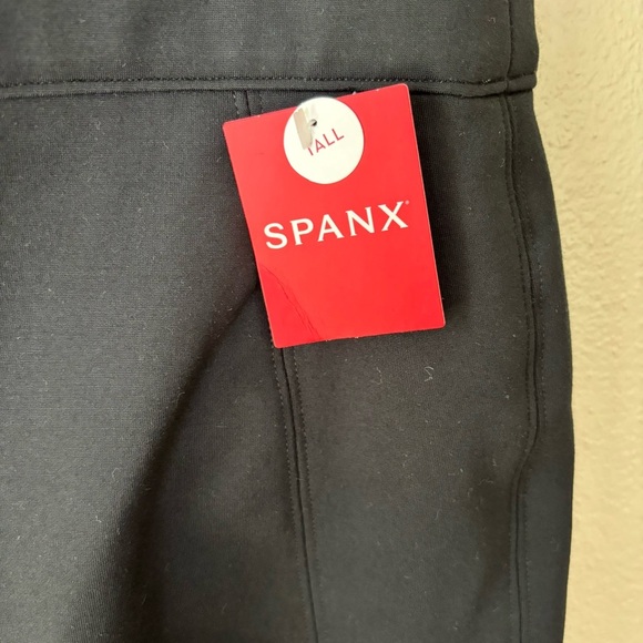 NWT Spanx The Perfect Pant Slim Straight Ponte Knit In Black Size 2XLT 20254T - Picture 5 of 9